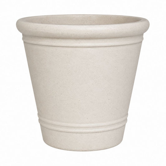 Blumentopf Pflanzkübel Beige aus Polypropylen konisch rund Ø 40 cm Höhe 36 cm