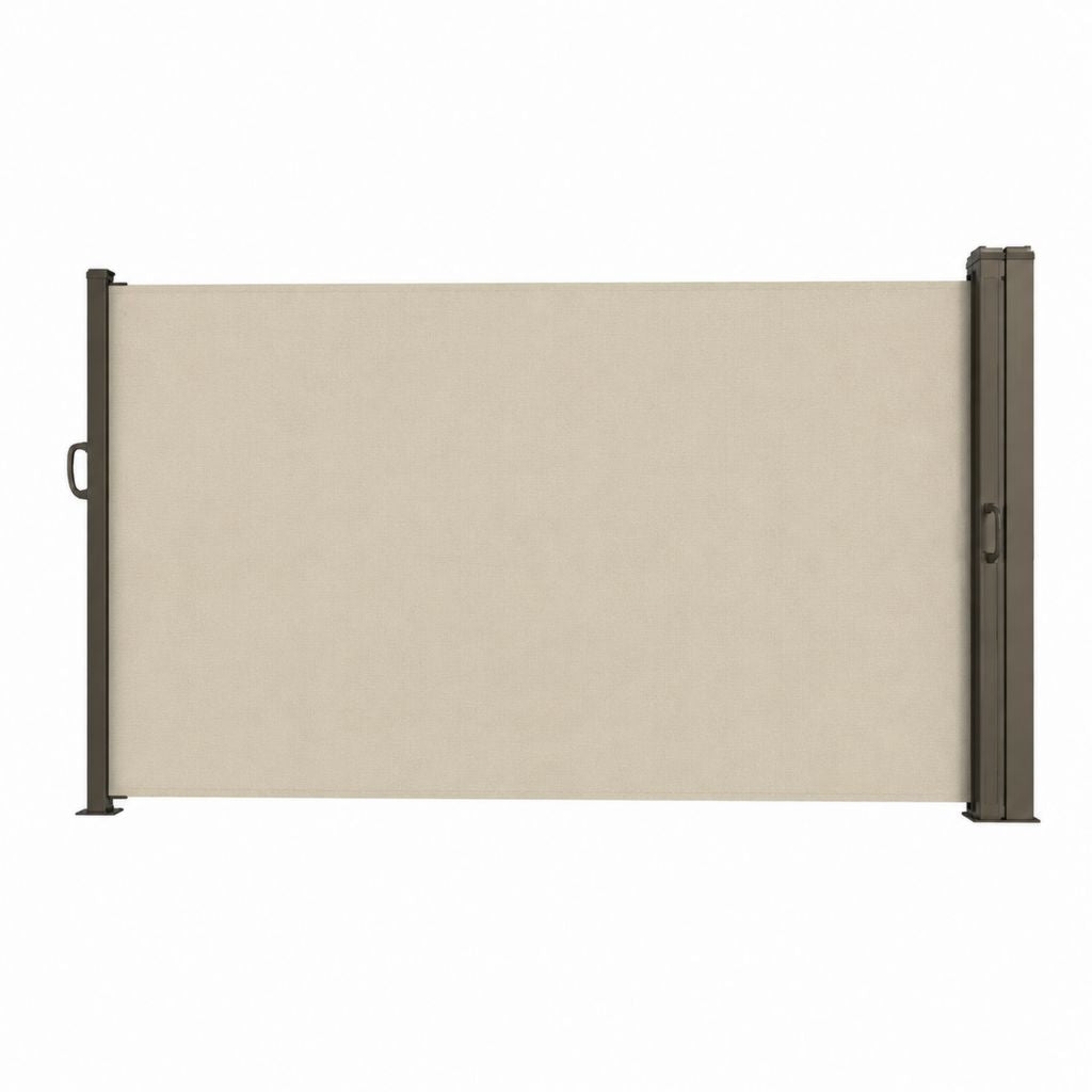 Ausziehbare Seitenmarkise Beige Polyester Aluminium 300 x 160 cm