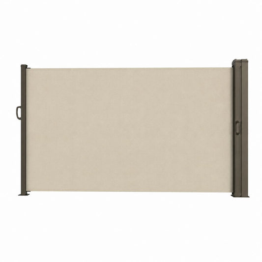 Ausziehbare Seitenmarkise Beige Polyester Aluminium 300 x 160 cm